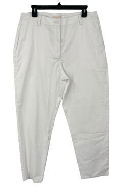 Eileen Fisher pants high waist tapered ankle white size 14